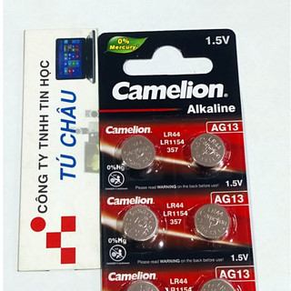 Pin ag13, lr44, g13, lr44, a76, gp76a, 357, sr44w - 1.5v / hiệu camelion