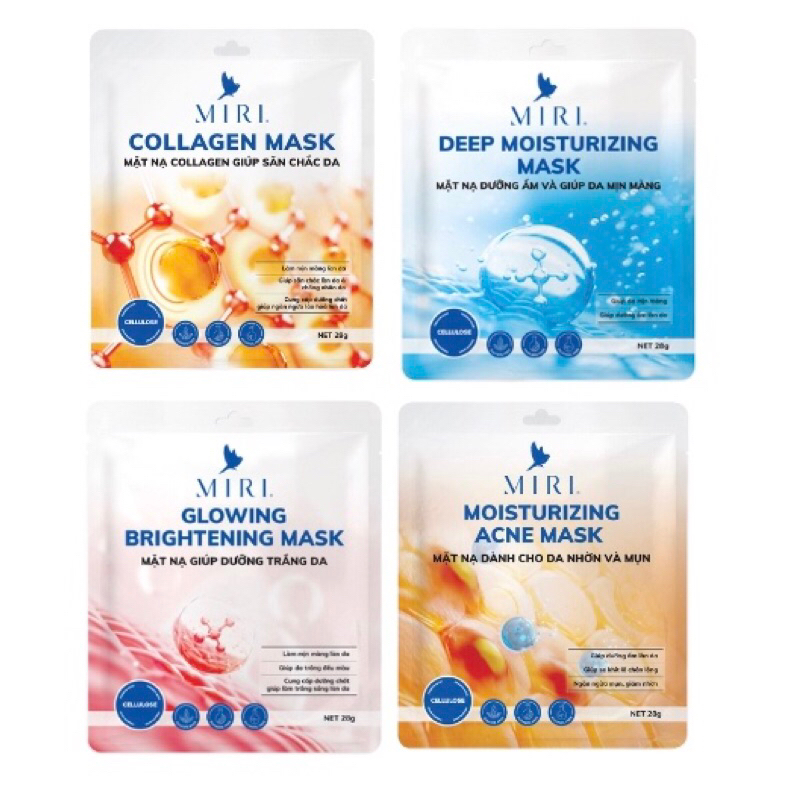 HỘP 10 MIẾNG MẶT NẠ DƯỠNG DA CAO CẤP MIRI