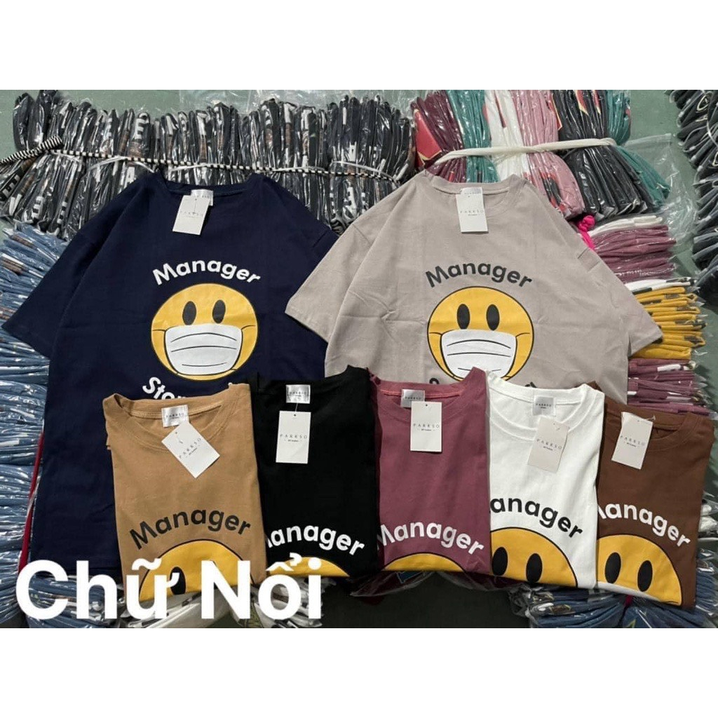 Áo thun nữ chất coton khô áo phông nam nữ unisex form rộng tay ngắn in hình cổ tròn AT5555