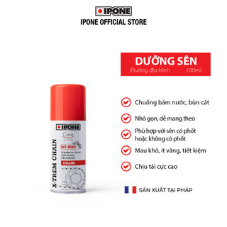 Chai xịt dưỡng sên, xích địa hình chống nước và chống bám đất cát Ipone X-trem Chain Off-Road (100ml)