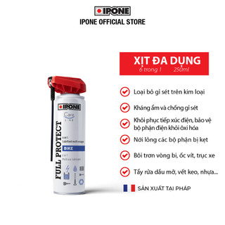 Chai xịt tẩy gỉ sét, chống ẩm, bảo vệ chi tiết điện trên xe Ipone Full Protect (250ml)