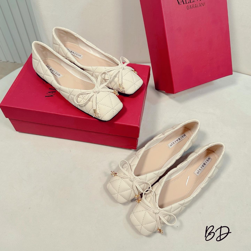 Balance Bệt Nơ Trắng