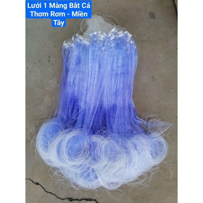 Lưới bắt cá, Chiều cao từ 45cm đến 90cm, Dài Khoảng 50 Mét Lưới .