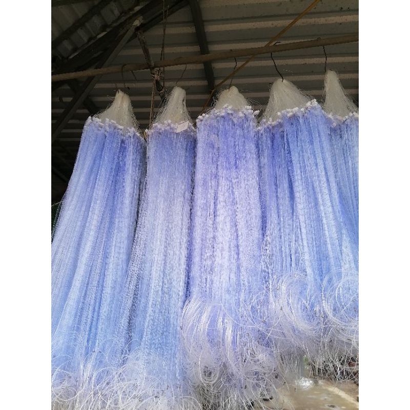 Lưới bắt cá, Chiều cao từ 45cm đến 90cm, Dài Khoảng 50 Mét Lưới .