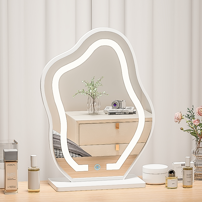 Gương cảm ứng led để bàn trang điểm hình đám mây - GP294