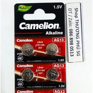 Pin AG13, LR44, G13, A76, 357, SR44W - 1.5V: CAMELION (VÍ 2 VIÊN)