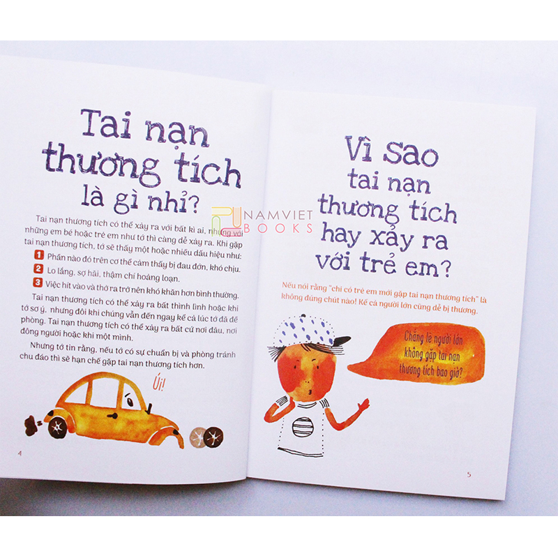 Sách - 15 Bí Kíp Giúp Tớ An Toàn - Cẩm Nang Phòng Tránh Tai Nạn Thương Tích