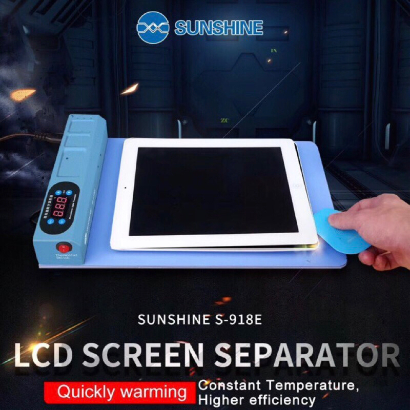 Bàn gia nhiệt máy tách kính S-918E silicol mềm