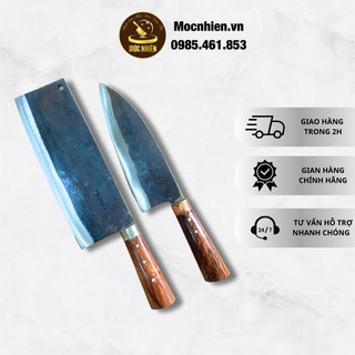 Bộ dao chặt, thái làm từ nhíp xe ô tô siêu xịn - mộc nhiên phúc sen