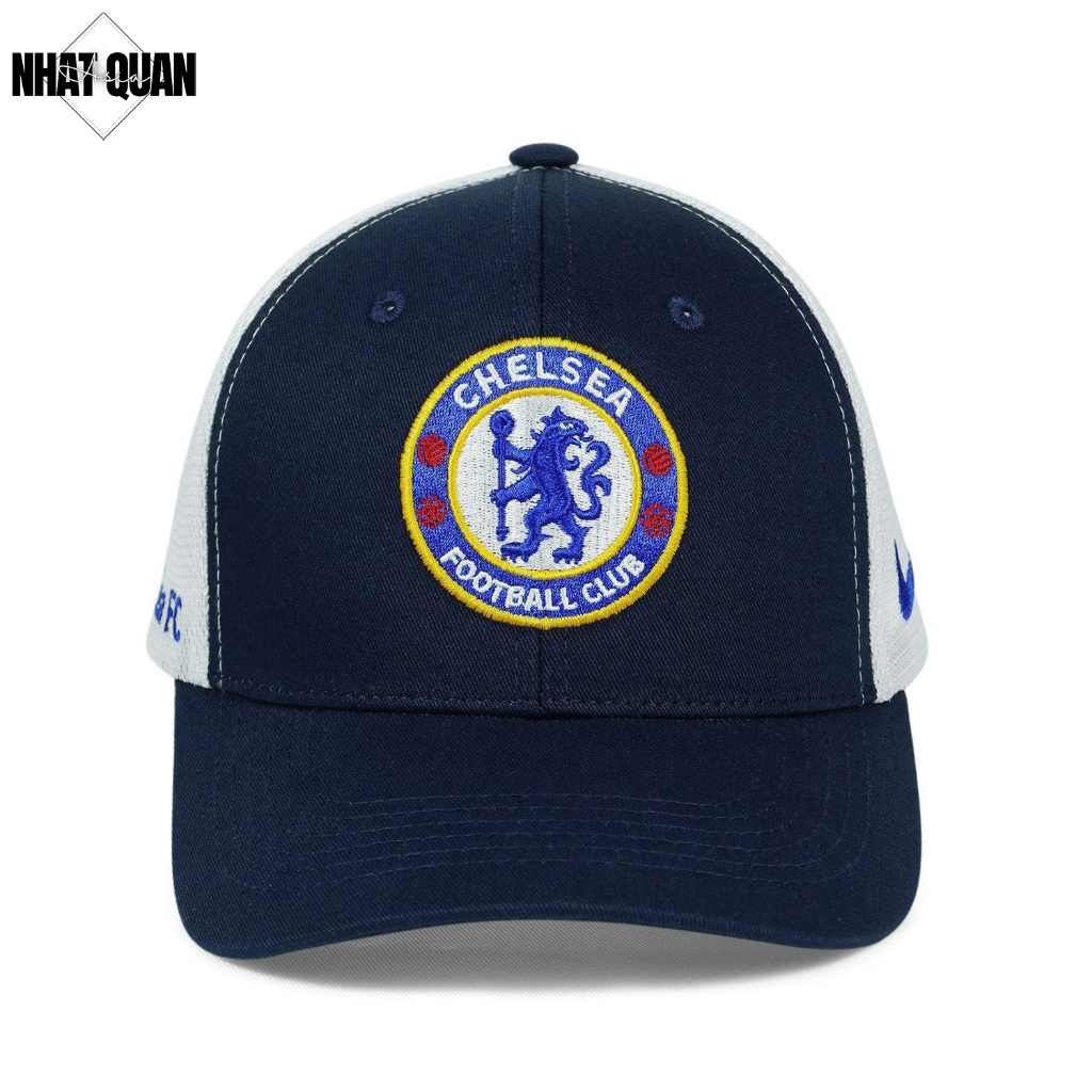 Mũ lưỡi trai câu lạc bộ Chelsea xanh phối luới trắng - Nhật Quân Asia nhatquanasia