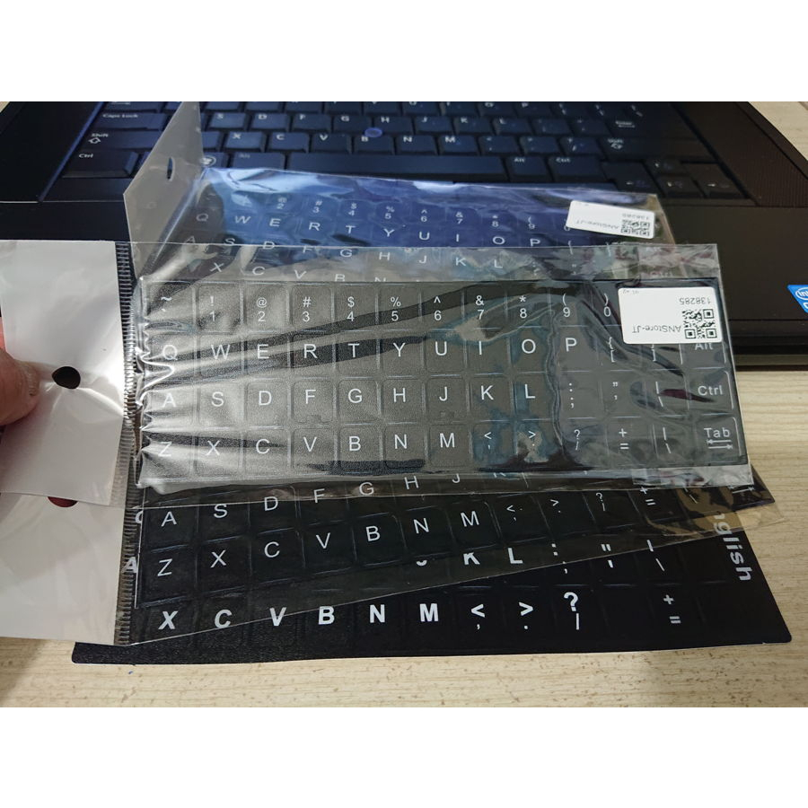 Miếng dán phím chữ ngôn ngữ Tiếng Anh cho laptop _chuẩn US-key