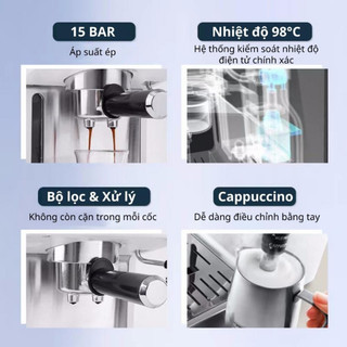 [CHÍNH HÃNG - GIÁ SỐC] Máy pha cà phê Espresso Delonghi ECP35.31.W