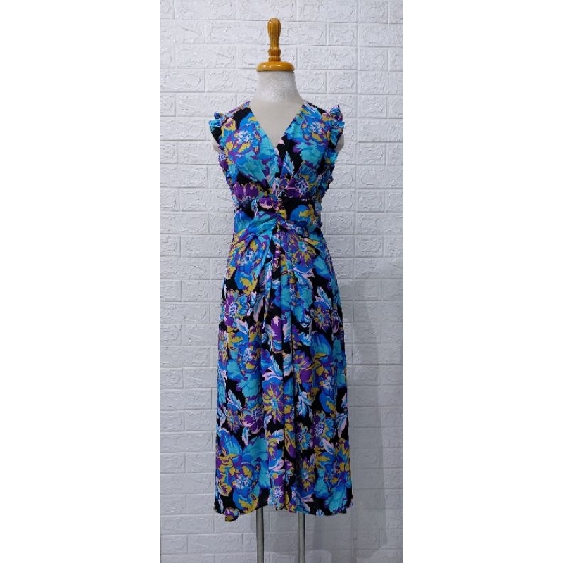 Đầm maxi voal hiệu M-London xuất xịn