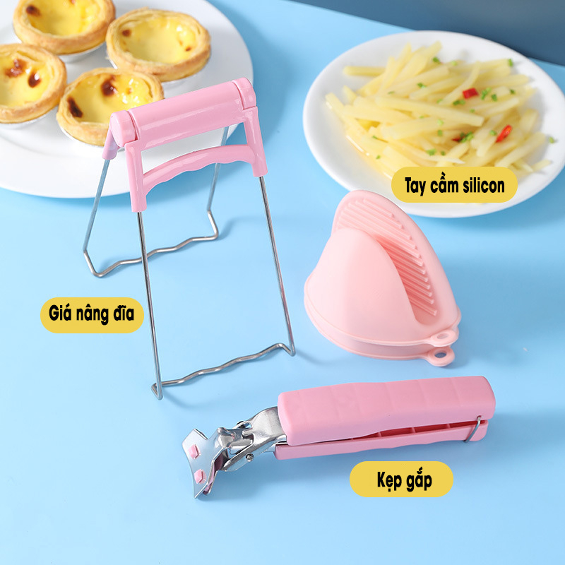 Bộ dụng cụ gắp bát đĩa chống nóng HT SHOP tiện lợi DN142