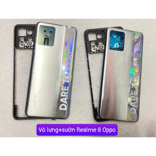 Vỏ Lưng + viền Realme 8,Thay thế