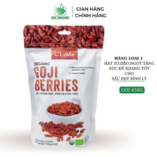 Kỷ tử hữu cơ C'lavie 170g hạt to,dẻo ngọt nguồn cung cấp vitamin và dưỡng chất cho cơ thể