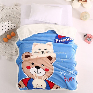 chăn lông cừu cho bé - kích thước 1mx1m4