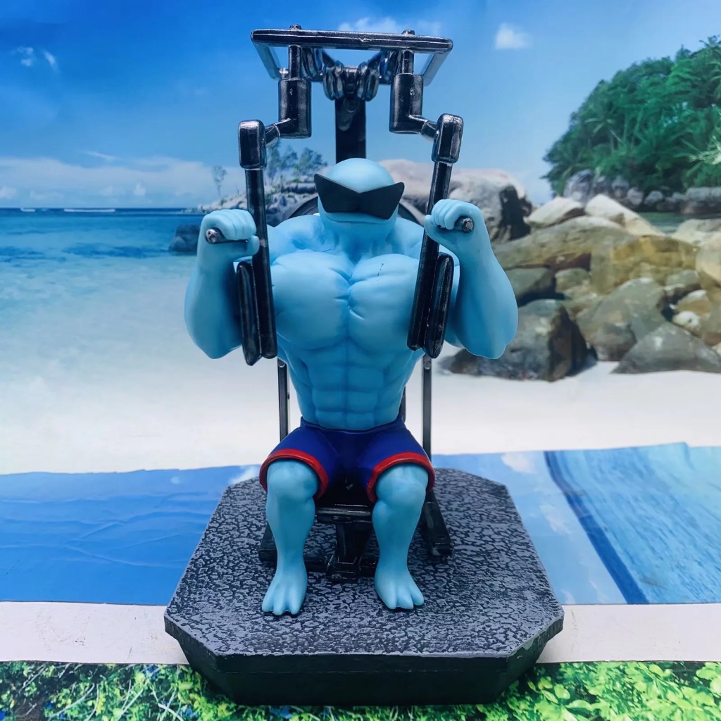 Mô Hình Pokemon Cơ Bắp Tập Thể Hình, Pikachu, Charmander, Jenny Rùa, Ếch Hạt, Cao 17cm, Decor Trang Trí, Quà Tặng Cho Bé