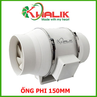 Quạt thông gió nối ống đường ống đồng trục KhaLikphi 100mm, 150mm, 200mm, 250mm, 300mm