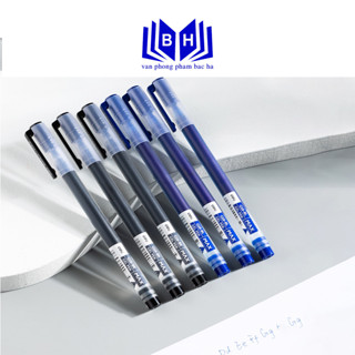 Combo 5 Bút bi nước văn phòng mực gel 0.5mm Deli EG16 ( G16 ) nhanh khô viết đều trơn tru lâu hết mực chất lượng cao