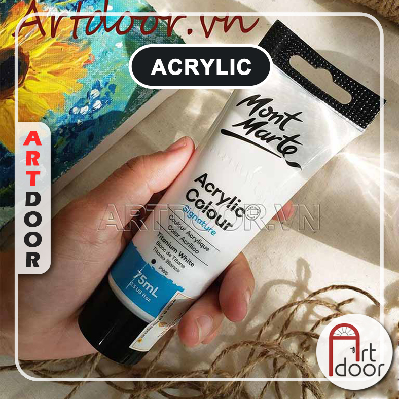 Màu vẽ Acrylic MONT MARTE dạng Tuýp lẻ (75ml)