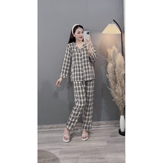 Bộ bầu sau sinh kẻ thô đũi mềm