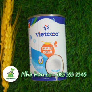 Nước cốt dừa tươi vietcoco - 160ml - nhà hữu cơ