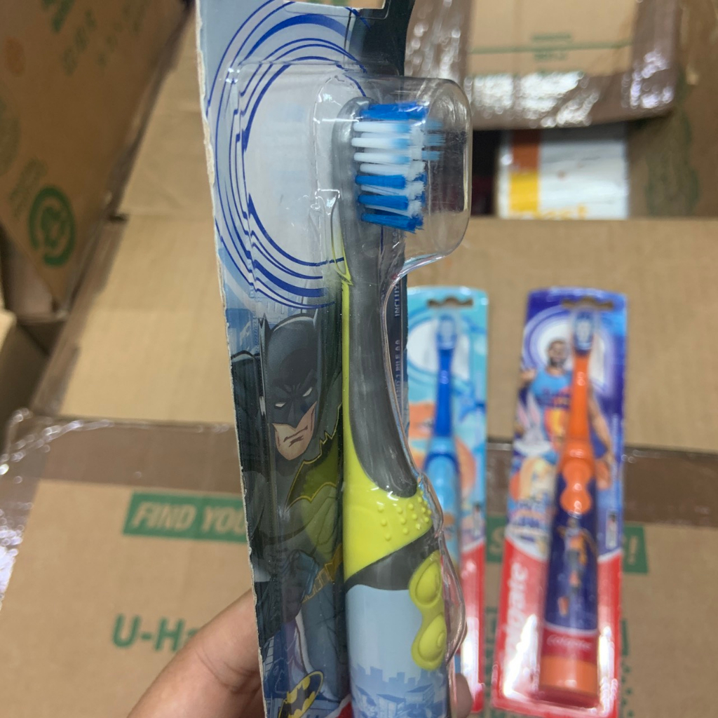 Bàn chải đánh răng dùng pin cho trẻ em  sử dung pin AA rất dễ thay thế  - EDS Hàng Mỹ
