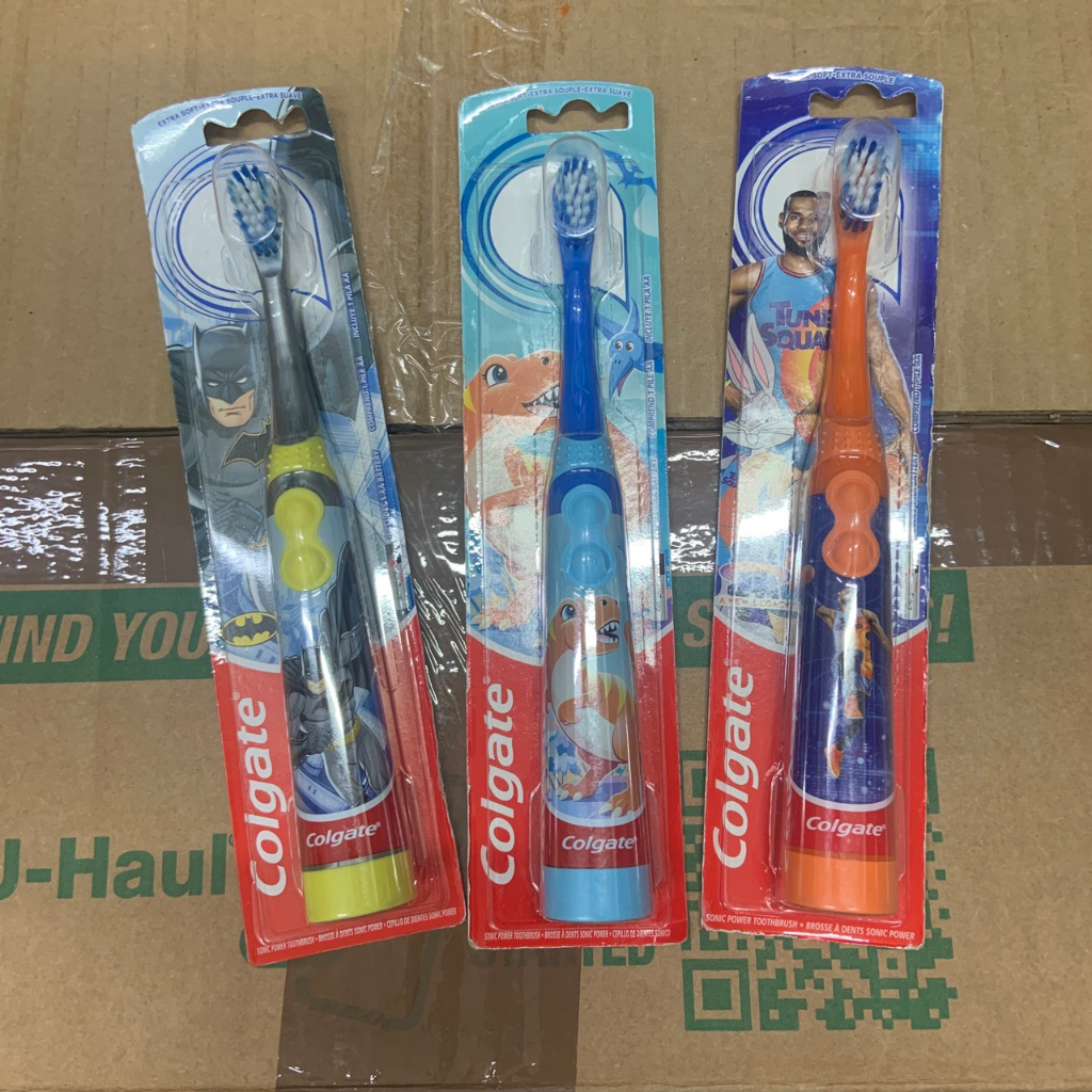 Bàn chải đánh răng dùng pin cho trẻ em  sử dung pin AA rất dễ thay thế  - EDS Hàng Mỹ