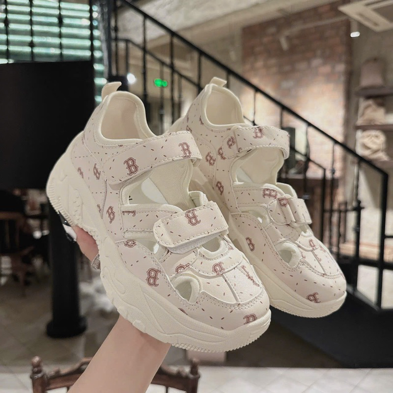 Giày sneaker nữ MLB B LA đế cao 5p