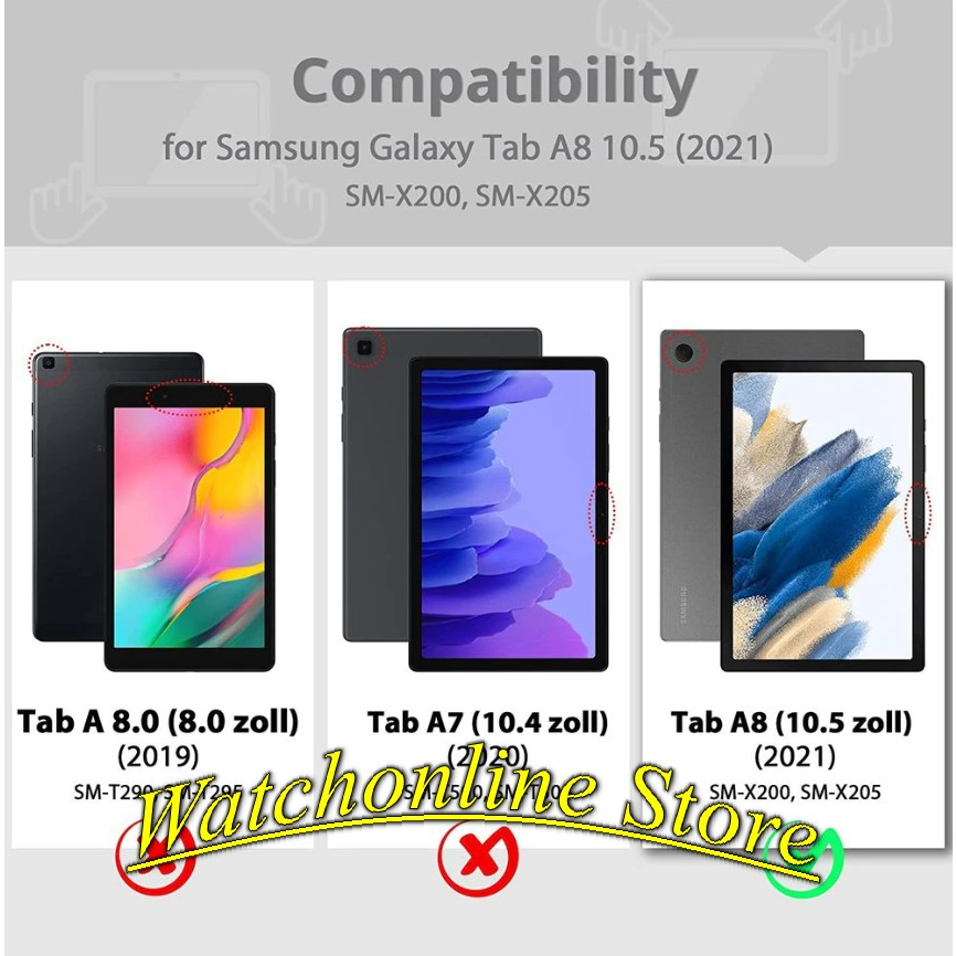 Bao da xoay bảo vệ 2 mặt Samsung Galaxy Tab A8 2021 10.5inch SM- X200 SM- X205