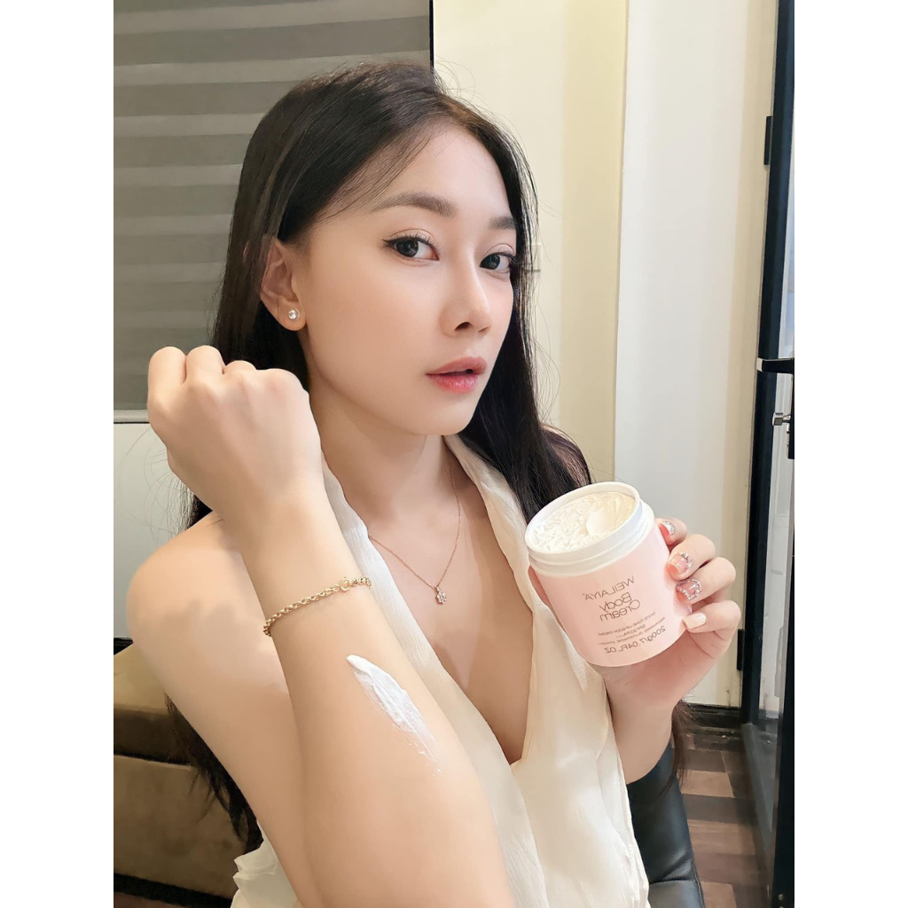 Kem Body Kích Trắng Nâng Tone Bảo Vệ Da Weilaiya Body Cream, 200g TẶNG 2 mini tắm