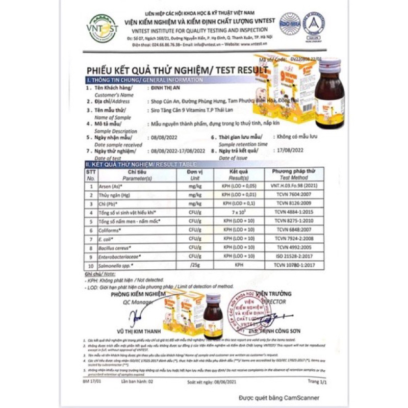 Vitamin tăng cân TP Thái Lan dành cho bé chai 60ml giá tốt - Ăn khỏe tăng cân hiệu quả