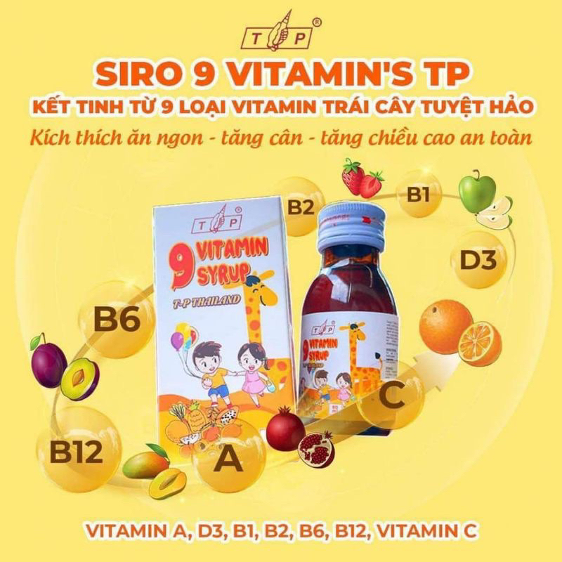 Vitamin tăng cân TP Thái Lan dành cho bé chai 60ml giá tốt - Ăn khỏe tăng cân hiệu quả