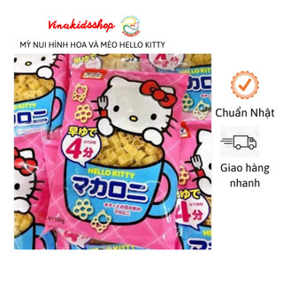 Mỳ nui ăn dặm Nhật Bản cho bé hình Hello Kitty và hình sao 150g