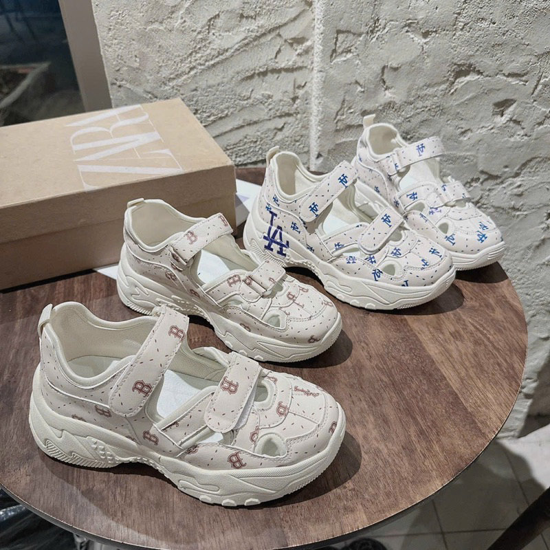 Giày sneaker nữ MLB B LA đế cao 5p