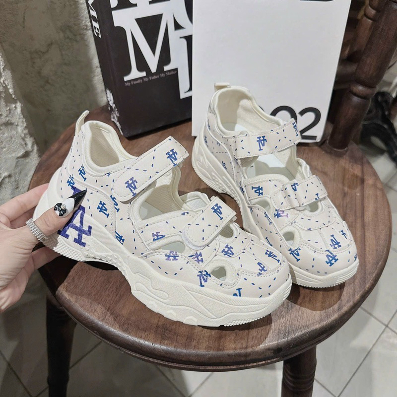 Giày sneaker nữ MLB B LA đế cao 5p
