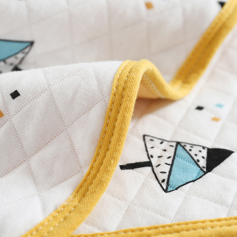 Gối xô sơ sinh gối cotton cho bé sơ sinh 25x40cm gối hạt đậu chống bẹp đầu thoáng khí sử dụng được 2 mặt