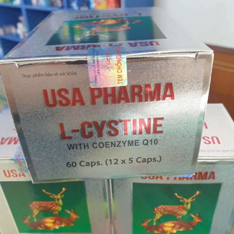Viên uống L-CYSTINE 500mg đẹp da, giảm dụng tóc, giảm thâm nám hiệu quả hộp 60 viên