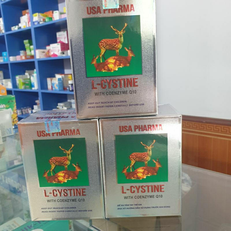 Viên uống L-CYSTINE 500mg đẹp da, giảm dụng tóc, giảm thâm nám hiệu quả hộp 60 viên