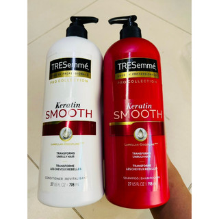 Bộ Dầu Gội - Xã TRESemme Keratin Smooth Marula Oil 798ml Của Mỹ