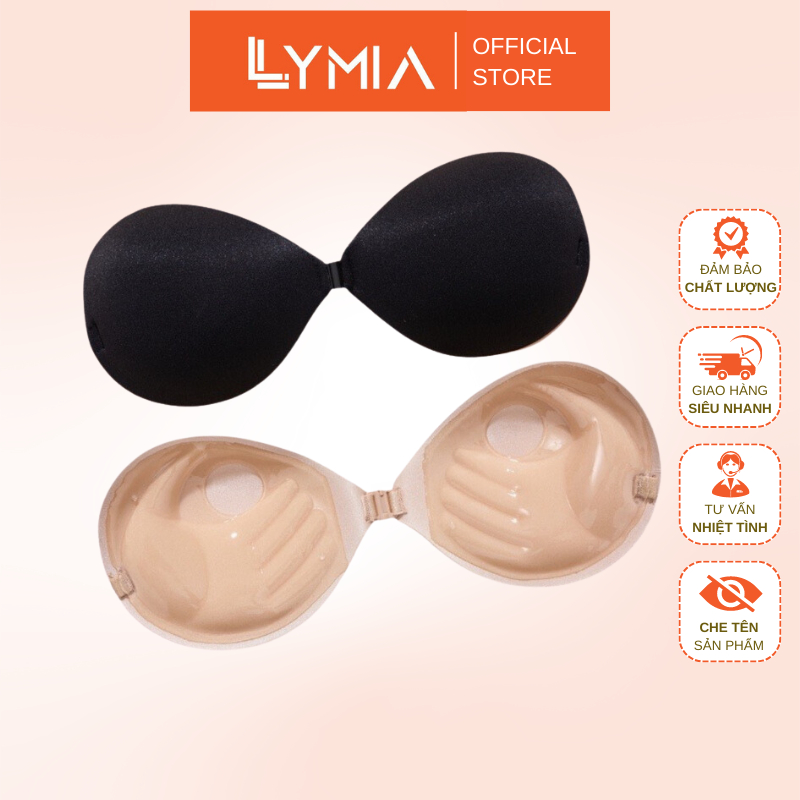 Miếng dán ngực móc cài trước silicon đệm bàn tay  nâng ngực LYMIA B29