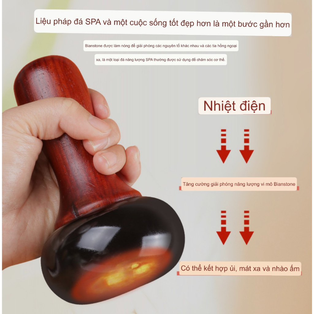 Máy đá nóng massage body vai gáy Đông Y