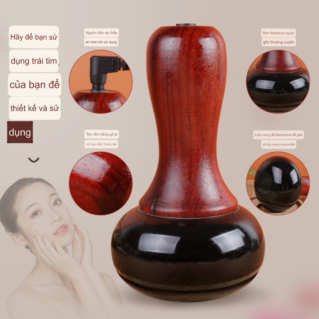 Máy đá nóng massage body vai gáy Đông Y