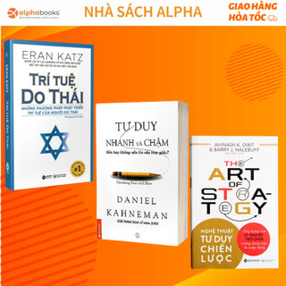 Lẻ/combo sách về tư duy hay nhất của alpha books: trí tuệ do thái + tư duy nhanh và chậm + nghệ thuật tư duy chiến lược