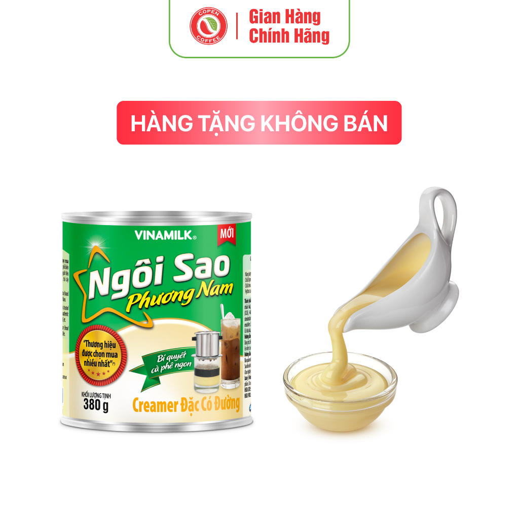Sữa đặc có đường Ngôi Sao Phương Nam - Hộp thiếc 380g