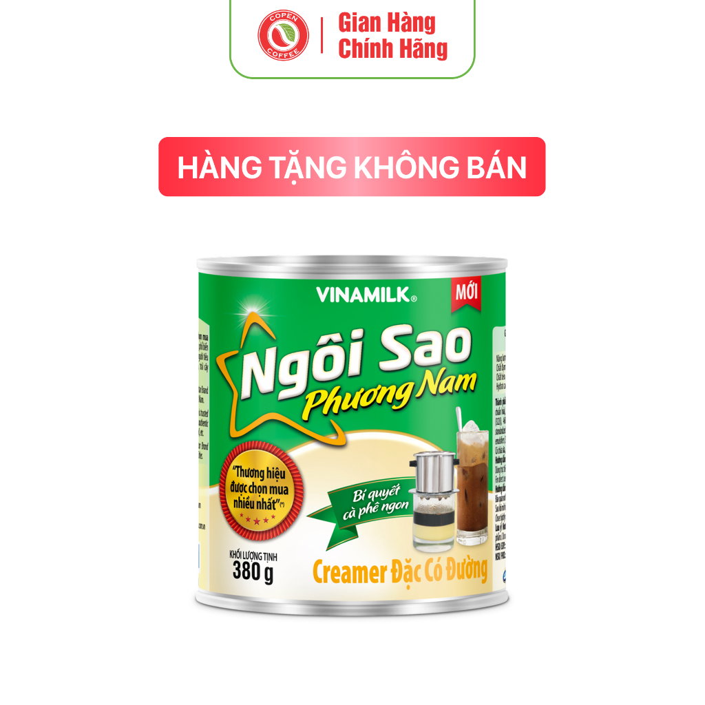 Sữa đặc có đường Ngôi Sao Phương Nam - Hộp thiếc 380g