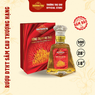 Rượu Đông Trùng Hạ Thảo Sâm Cau Thượng Hạng 500ml 28% vol - Trường Thọ Sức Khẻo Hơn Vàng
