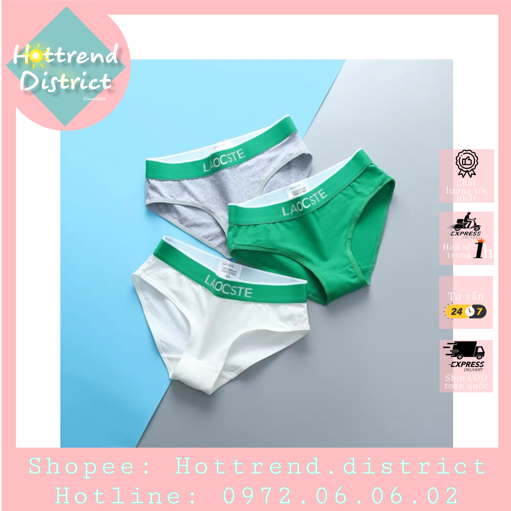 Quần lót nữ/ tomboy thời trang logo lascot.e chất liệu cotton cao cấp