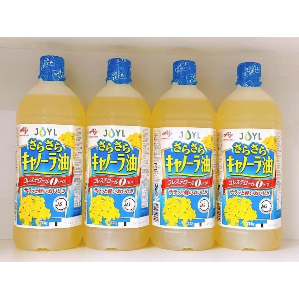 Dầu ăn hoa cải AJNOMOTO Nhật Bản 1000g,dầu hoa cải,hạt cải